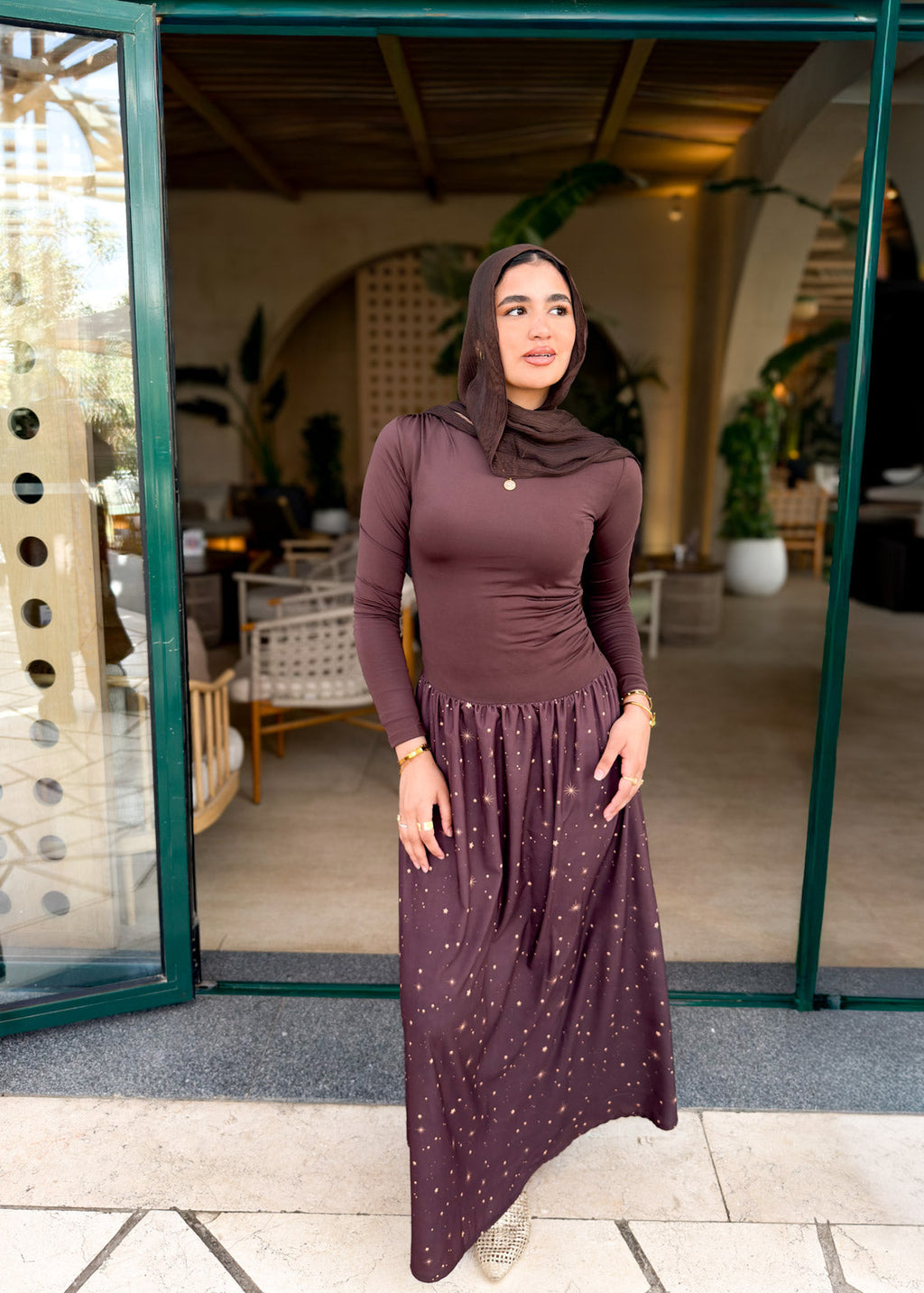 Starry Maxi Dress - One piece