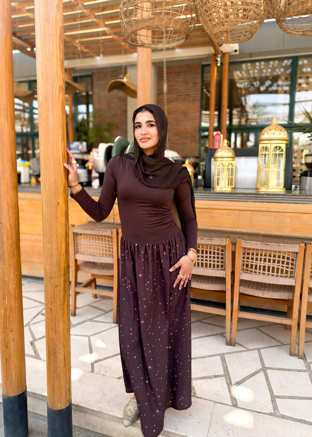 Starry Maxi Dress - One piece